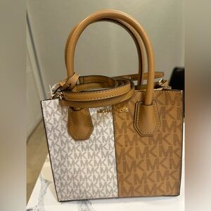 Mercer Medium Two-Tone Logo Crossbody Bag NWT